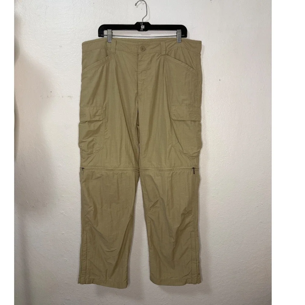 The North Face Men's 38 Convertible Hiking Cargo Pants Khaki Outdoor Gorpcore